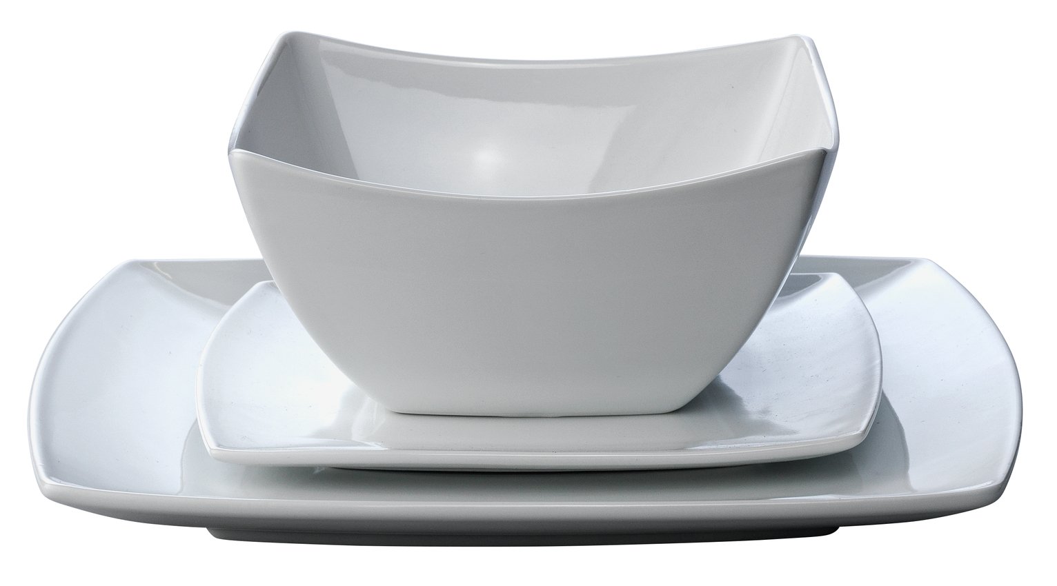 Argos Home Soft Square Porcelain 12 Piece Dinner Set Reviews