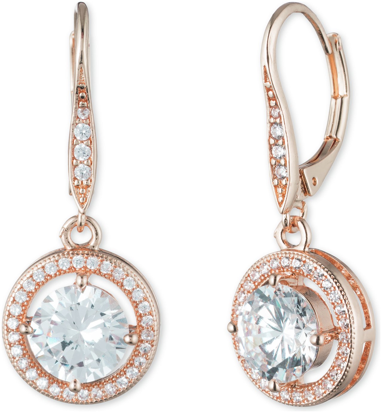 Anne Klein Rose Gold Colour Cubic Zirconia Drop Earrings Review