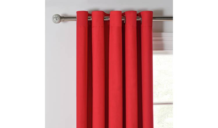 Buy Argos Home Blackout Curtains 168x183cm Poppy Red