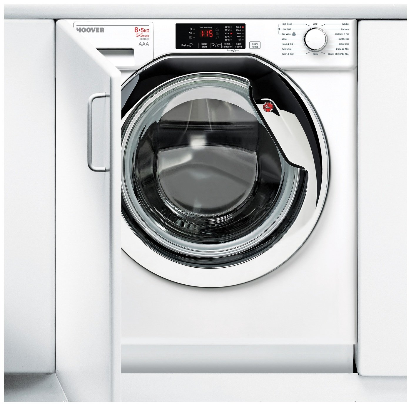 Hoover HBWD8514DC 8KG 5KG 1400 Spin Integrated Washer Dryer