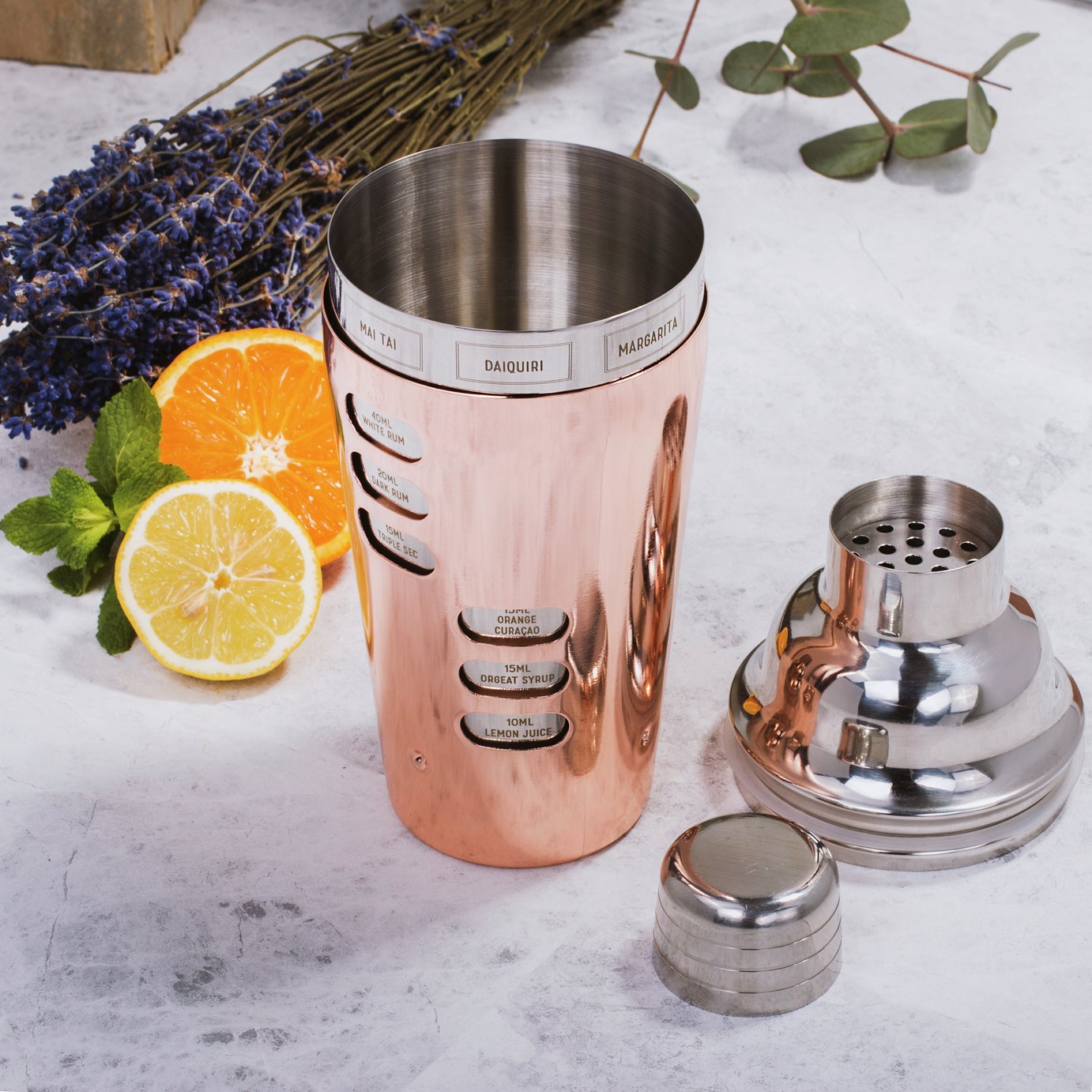 Rose Gold Stainless Steel Cocktail Shaker Review