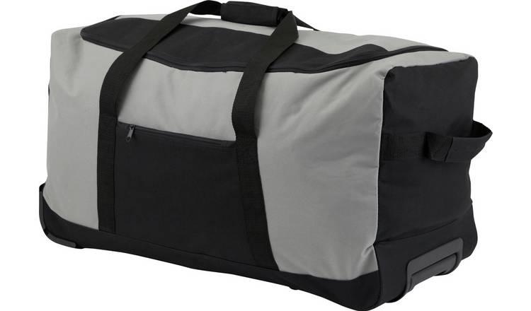 Buy Large Grey Wheeled Holdall | Holdalls | Argos