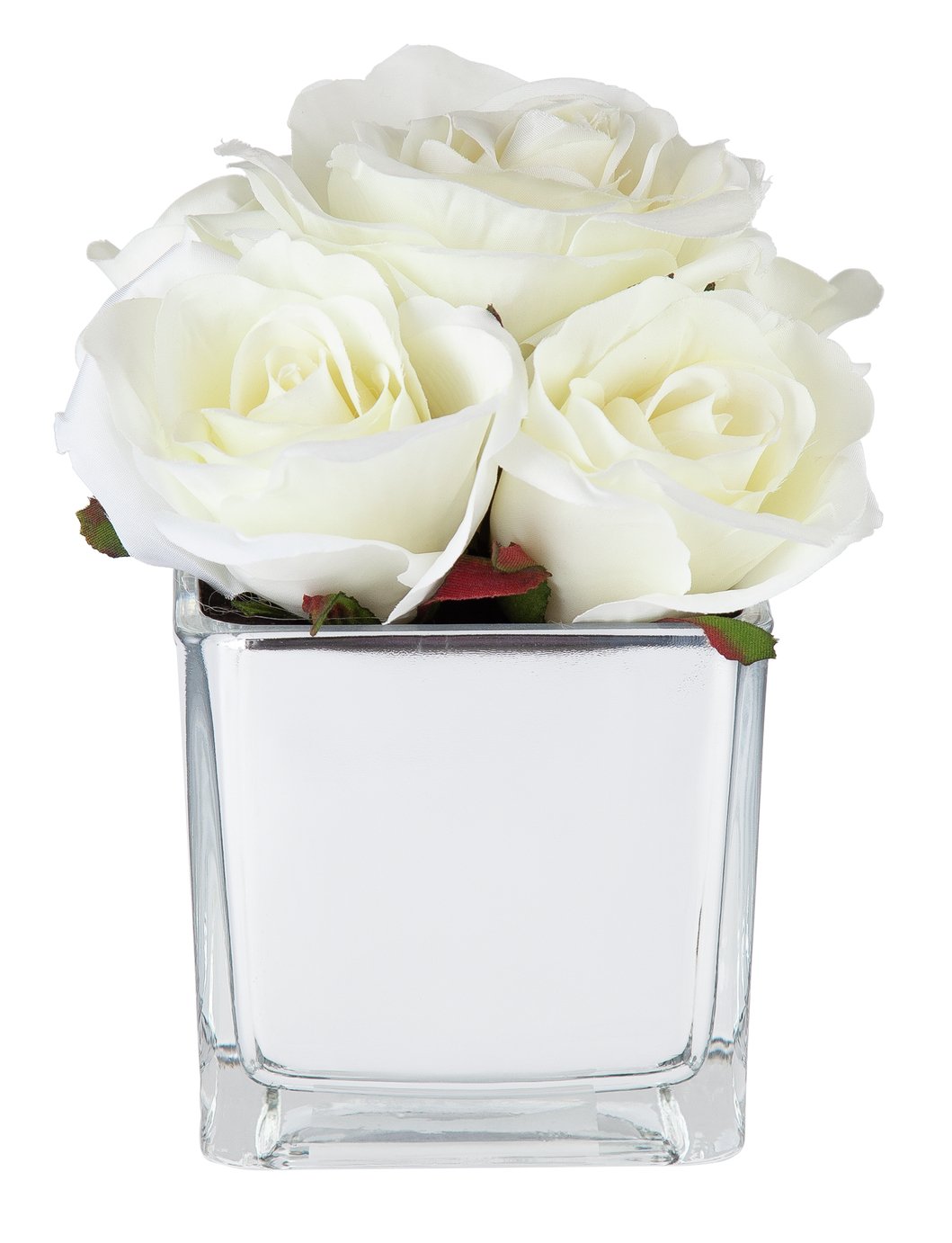 white artificial flowers in vase