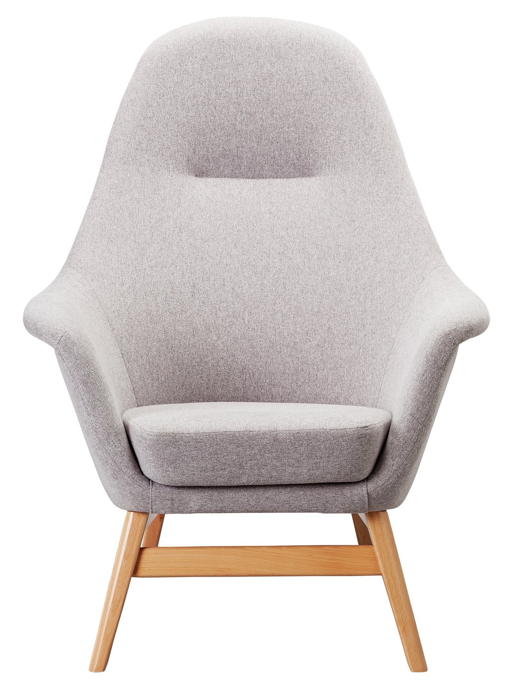 Argos Home Reuben Fabric Armchair - Light Grey