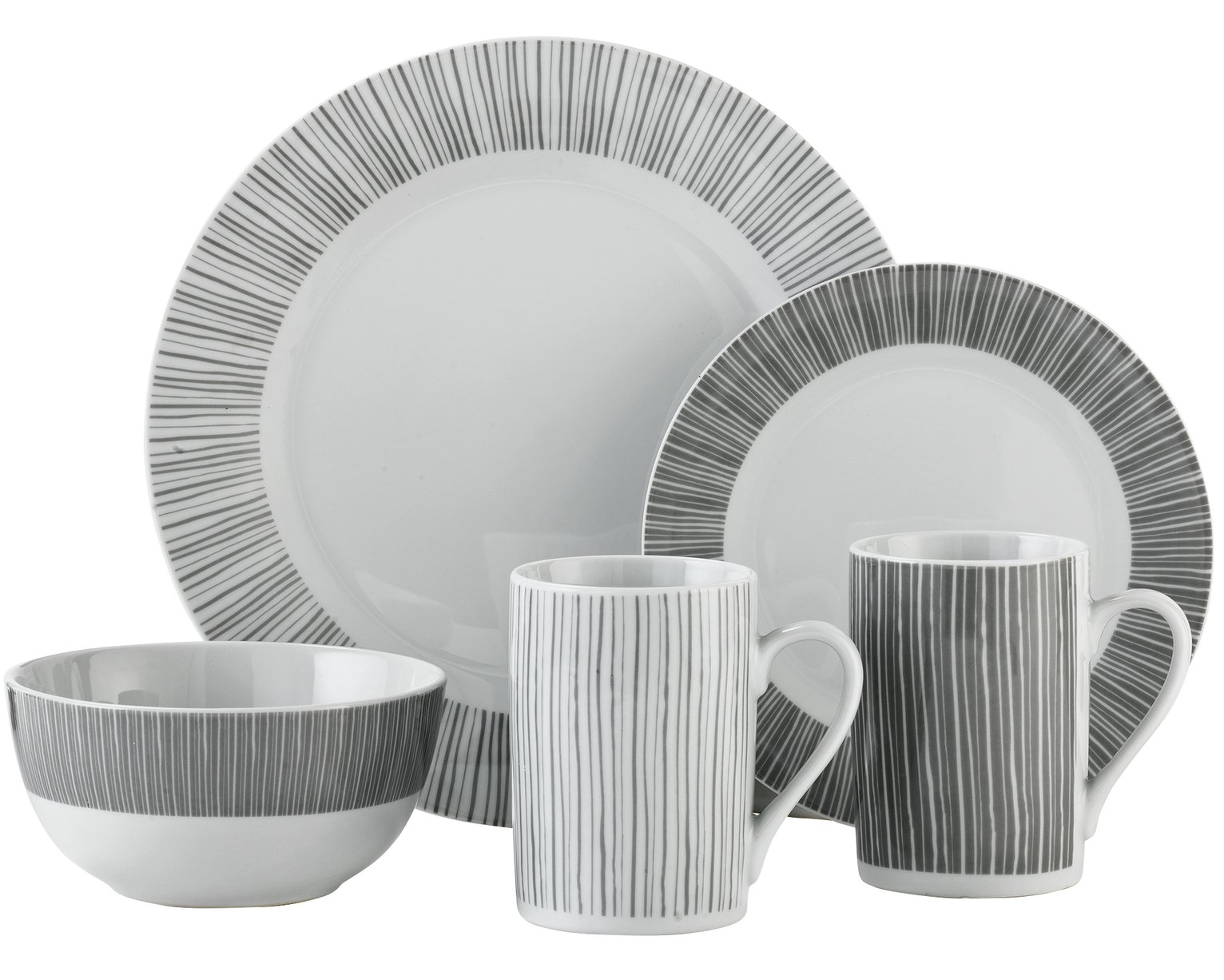 Argos Home Linear Stripe 16 Piece Dinner Set review