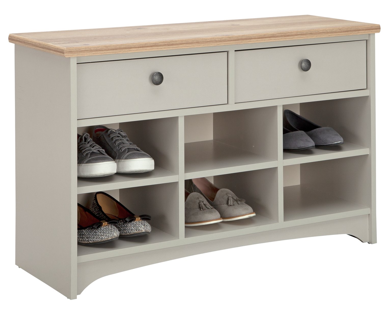 Argos Home Baltimore Hallway Shoe Bench - Grey