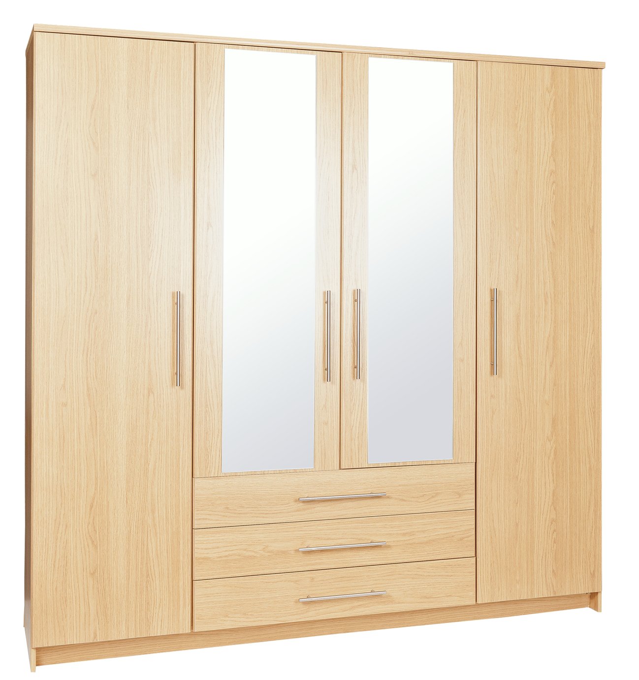 Argos Home Normandy 4 Door 3 Drawer Mirrored Wardrobe review