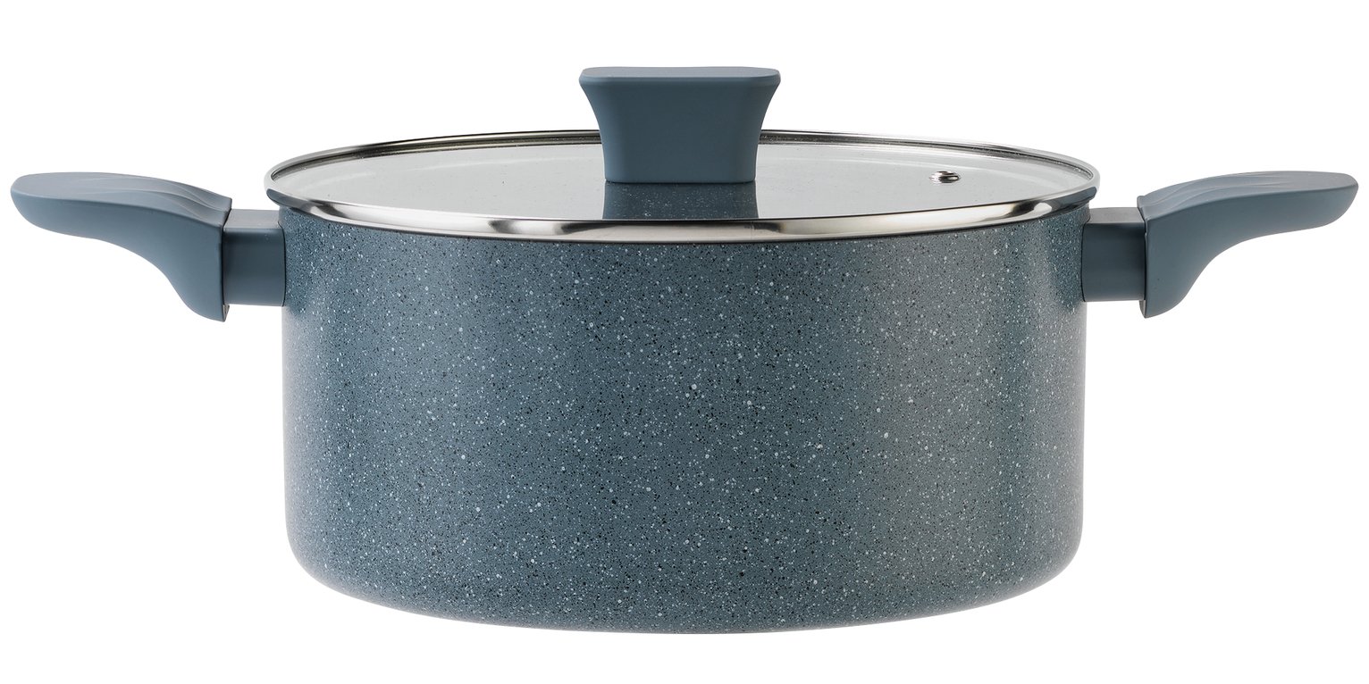 Argos Home Stone Effect Aluminium Stock Pot 