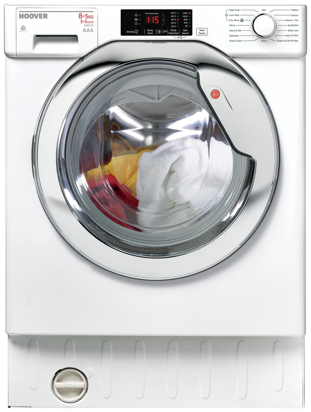 Hoover HBWD8514DC 8KG 5KG 1400 Spin Integrated Washer Dryer review