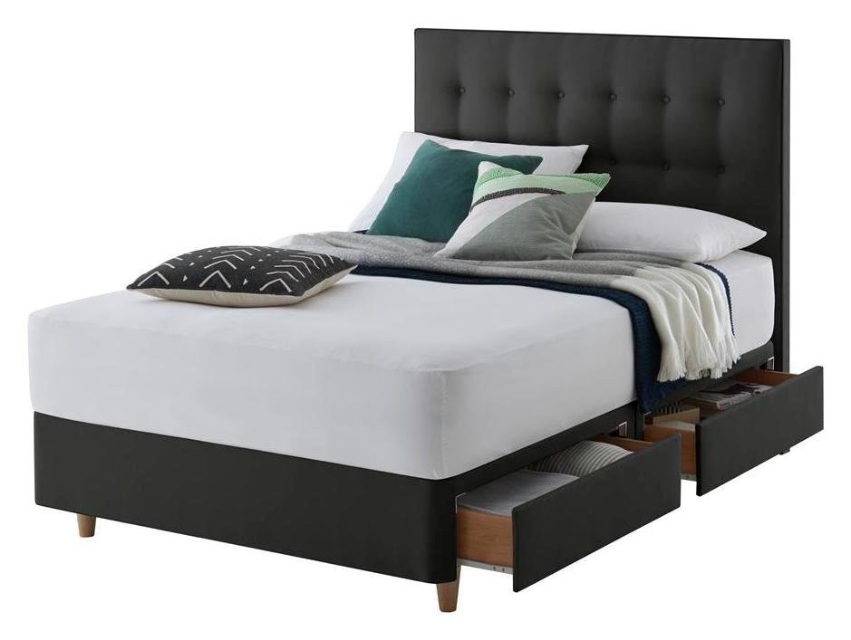 Silentnight Alaro 4 Drawer Kingsize Divan Bed - Ebony