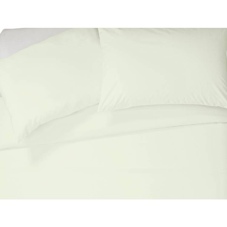 Habitat Pure Cotton 200TC Cream Bedding Set - Kingsize 0