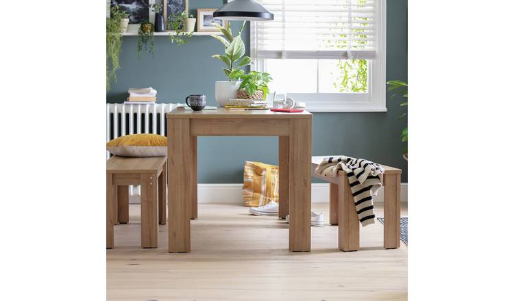 Argos oak deals dining table