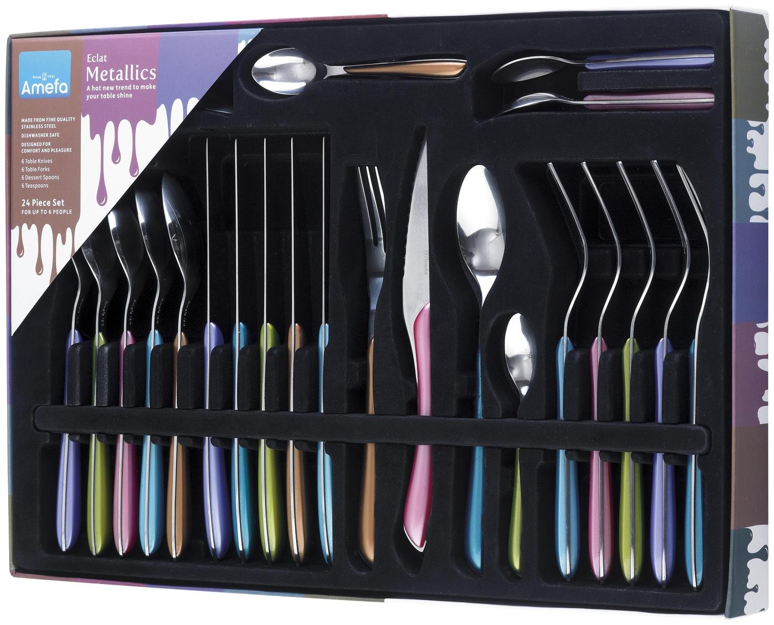 Amefa Eclat Metallics 24 Piece Stainless Steel Cutlery Set Review