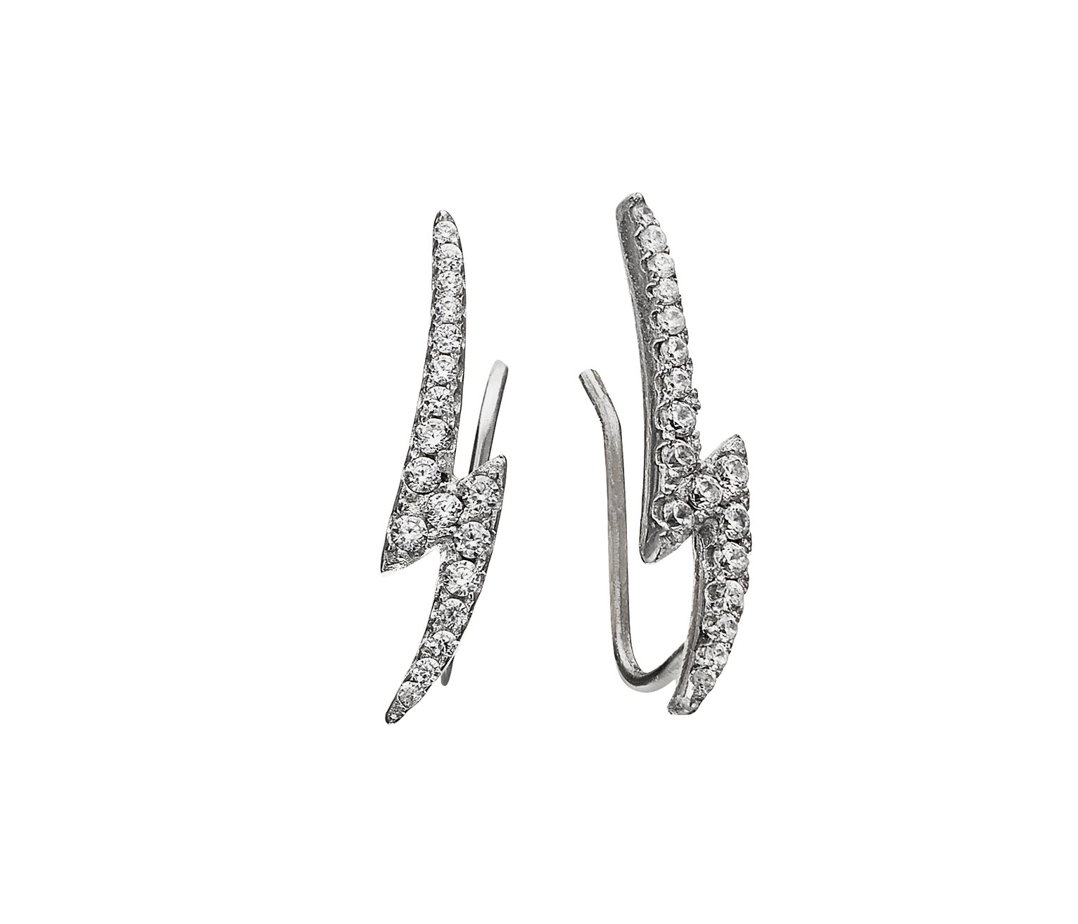 State of Mine Sterling Silver Bolt Climber Earrings