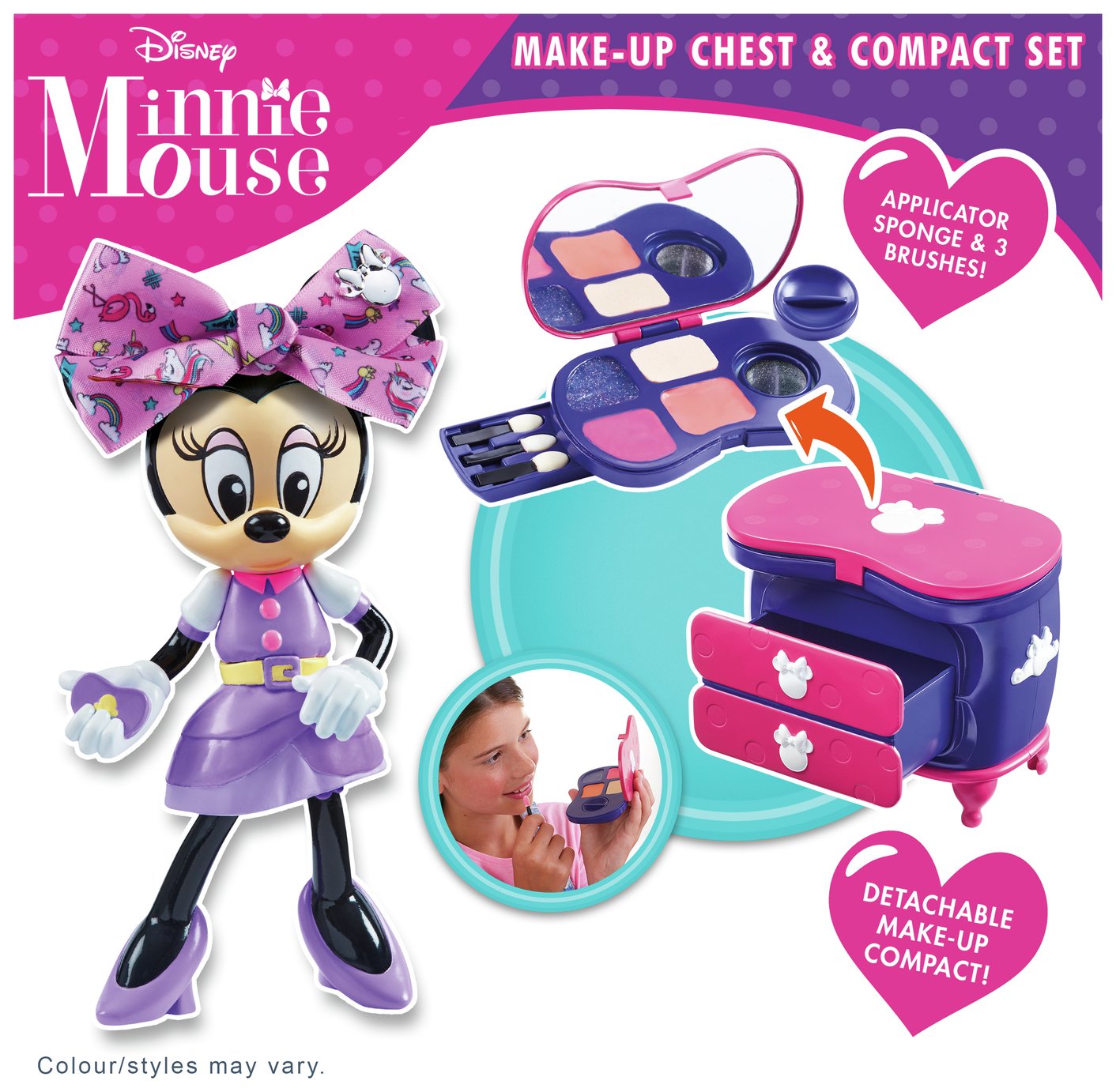 Minnie Mouse Make Up Chest And Compact Set 8244875 Argos Price