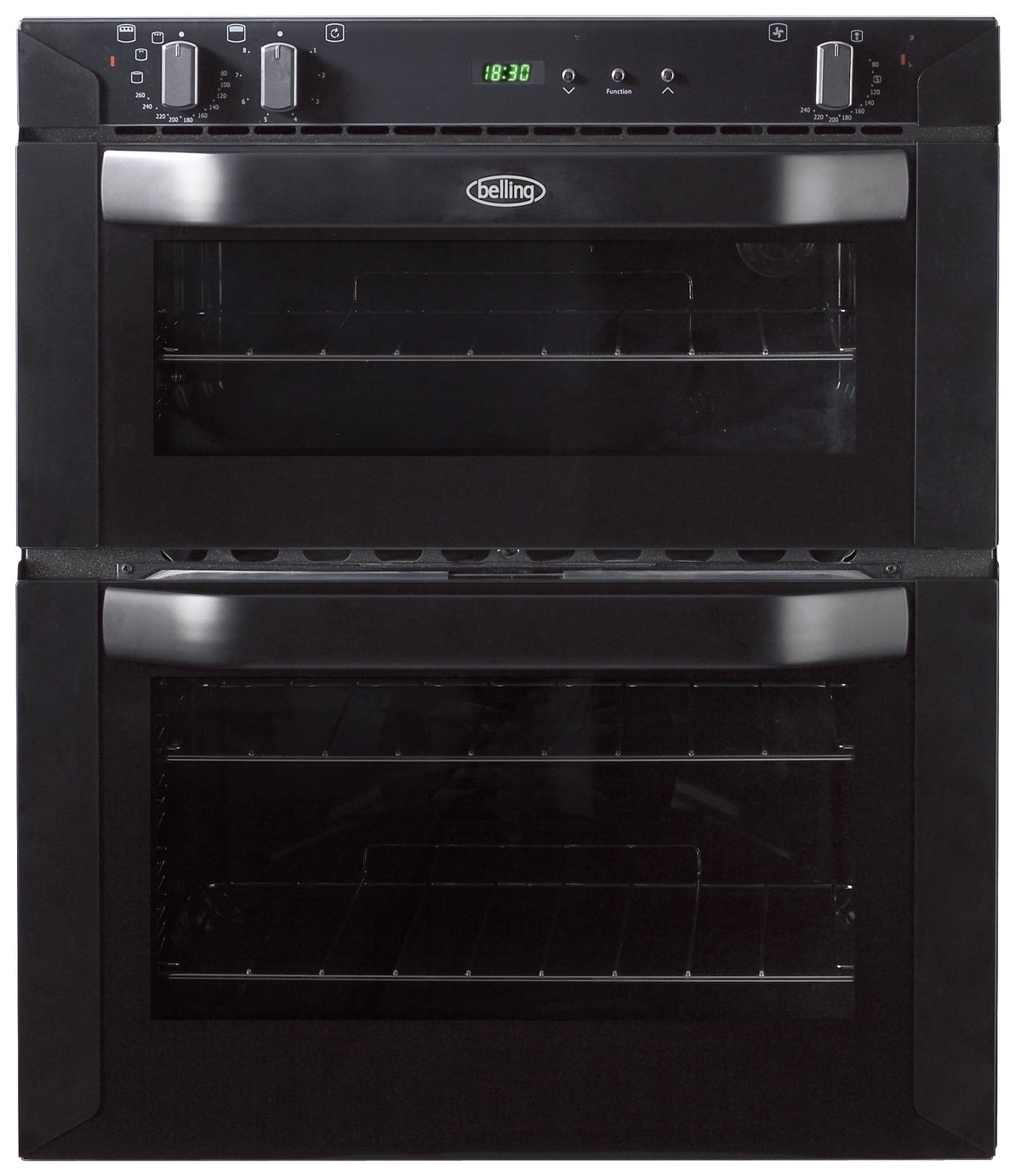 Belling BI70FP Built-in Double Electric Oven - Black