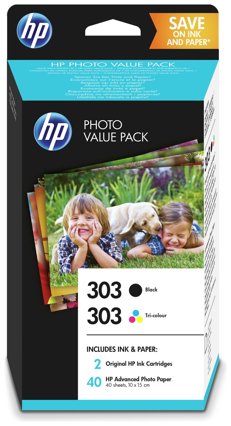 HP 303 Black & Colour Ink Cartridge with Photo Paper Pack Review