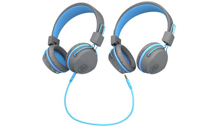 Buy JLab JBuddies Studio Kids Bluetooth Headphones Grey Blue