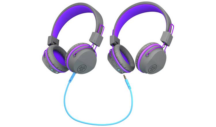 Buy JLab JBuddies Studio Kids Bluetooth Headphones Grey Purple