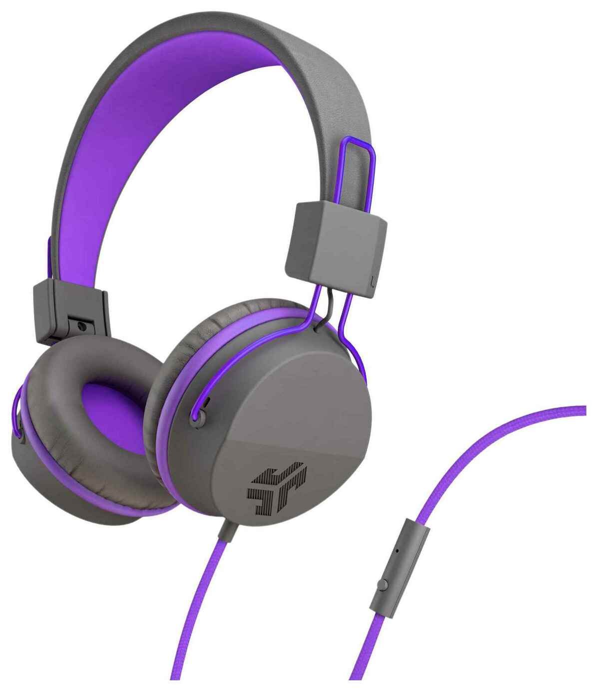 JLab JBuddies Kids Headphones - Grey/ Purple