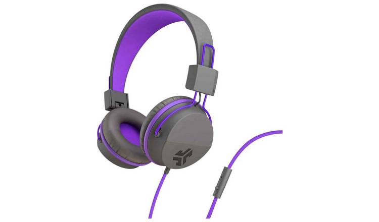 Buy JLab JBuddies Kids Headphones Grey Purple Kids headphones Argos