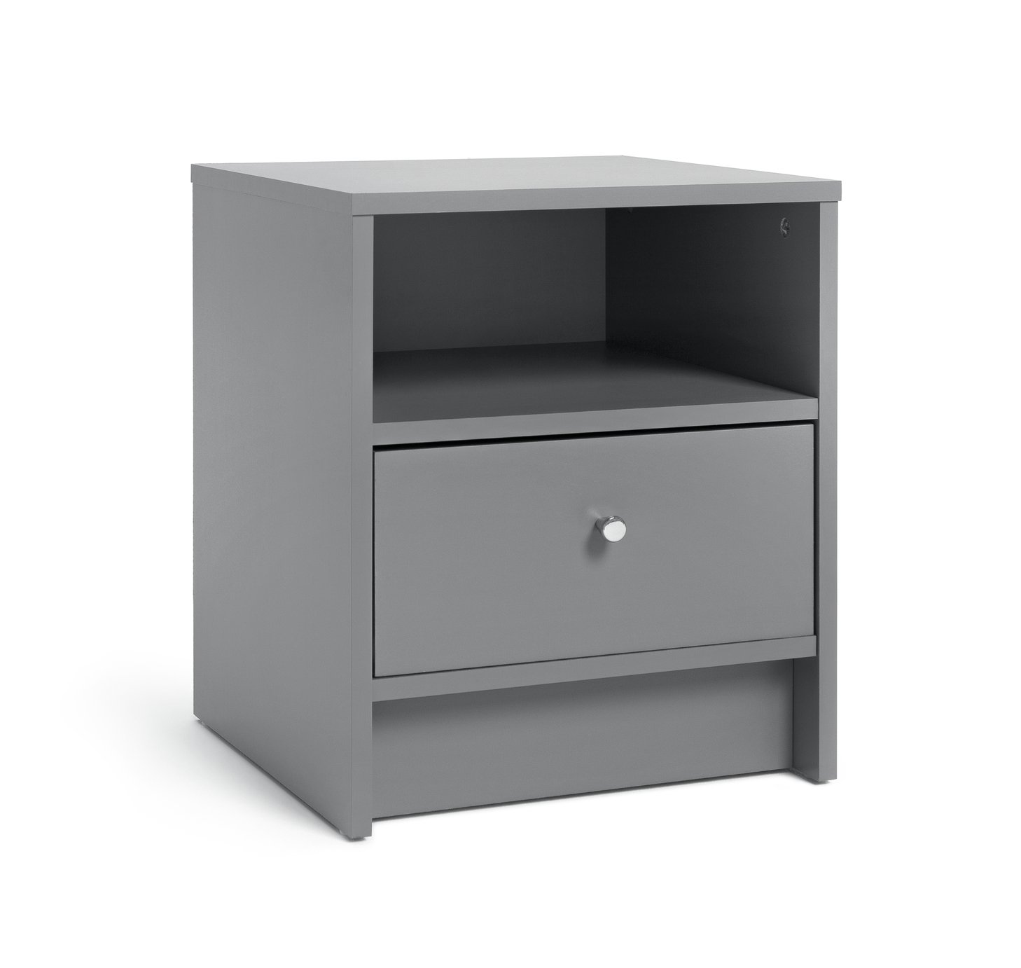 Argos Home Malibu 1 Drawer Bedside Table - Grey