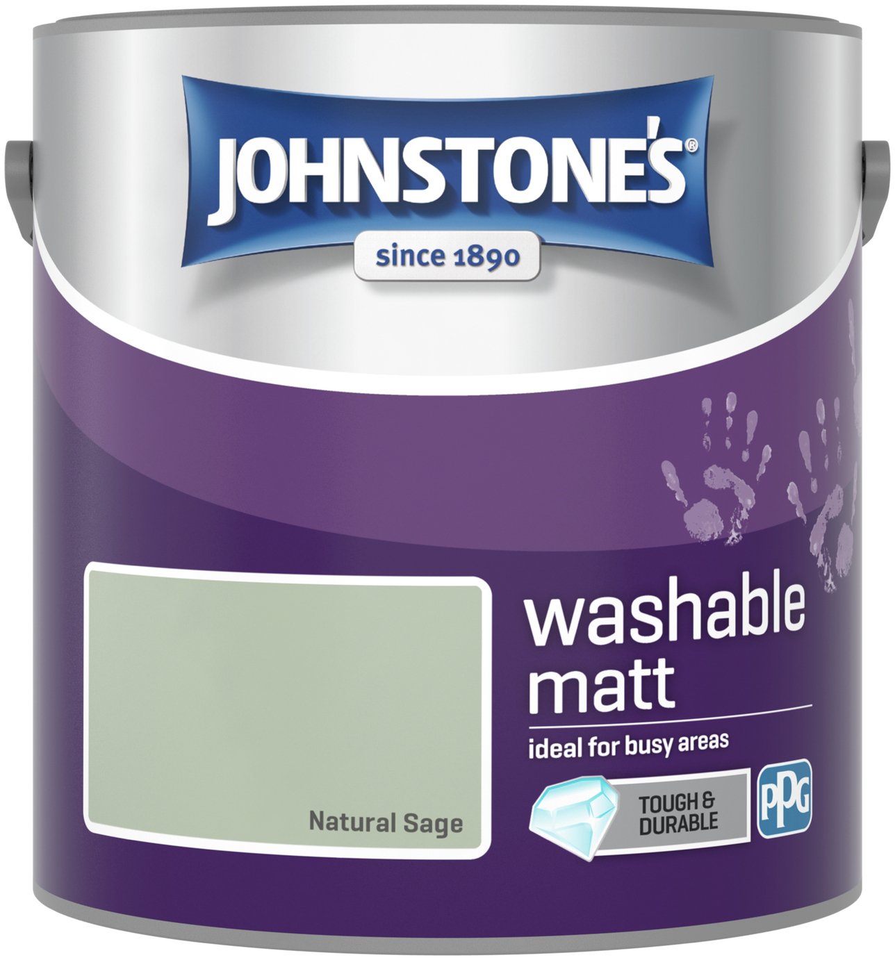 Johnstone's Washable Matt Emulsion Paint 2.5 Litre - Sage