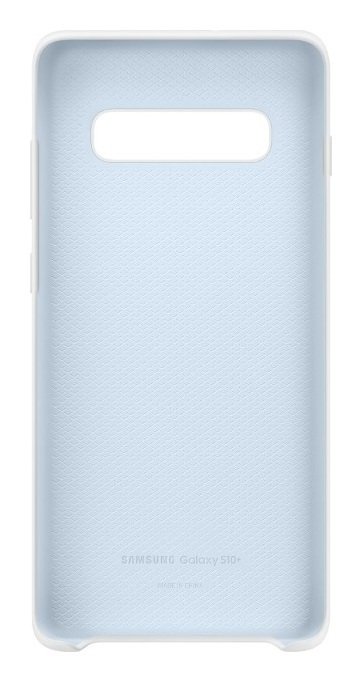 Samsung Original S10+ Silicone Phone Cover - White