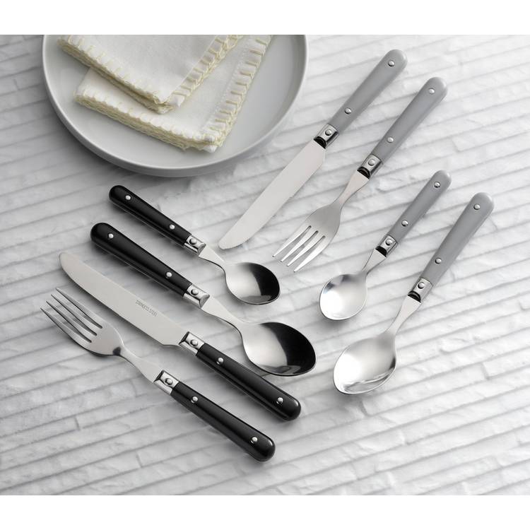 Argos Home 16 Piece Bistro Cutlery Set - Black 0