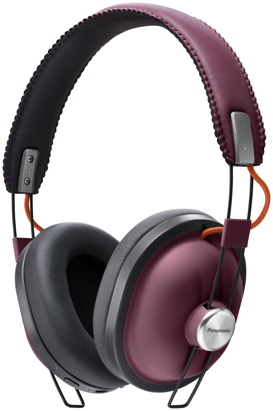 Panasonic RP-HTX80BE Wireless Over-Ear Headphones - Burgundy