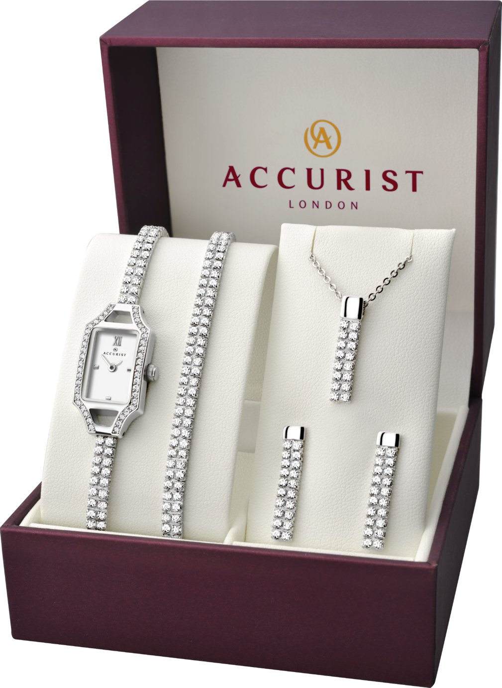 Accurist Ladies' Stone Set Watch and Jewellery Gift Set Review