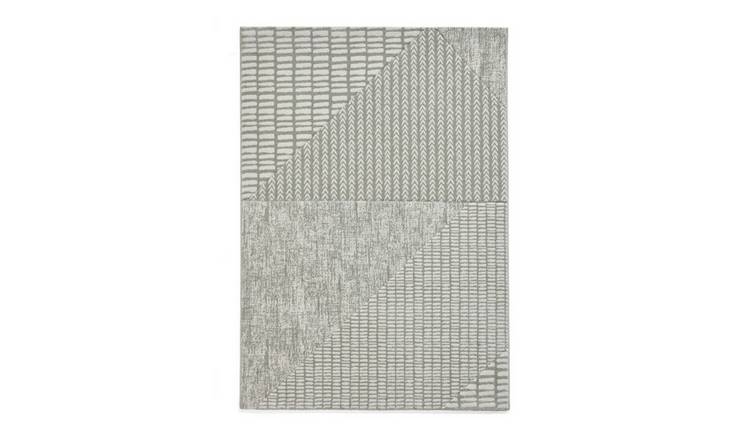 Mega Flooring Green Modern Abstract Rug - 80 x 150cm
