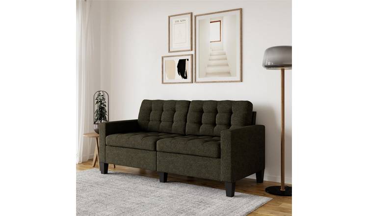 Dorel Bowie Fabric 2 Seater Sofa - Grey