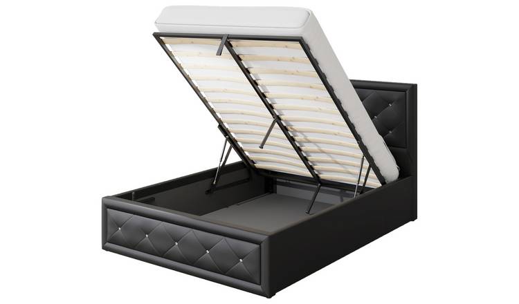 Argos deals leather beds