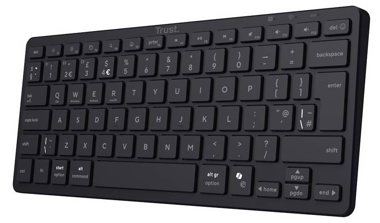 Trust Nado II Multi-Device Wireless Bluetooth Keyboard - Black