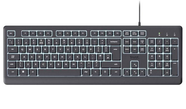 Trust Primo Illuminated Wired Keyboard - Black