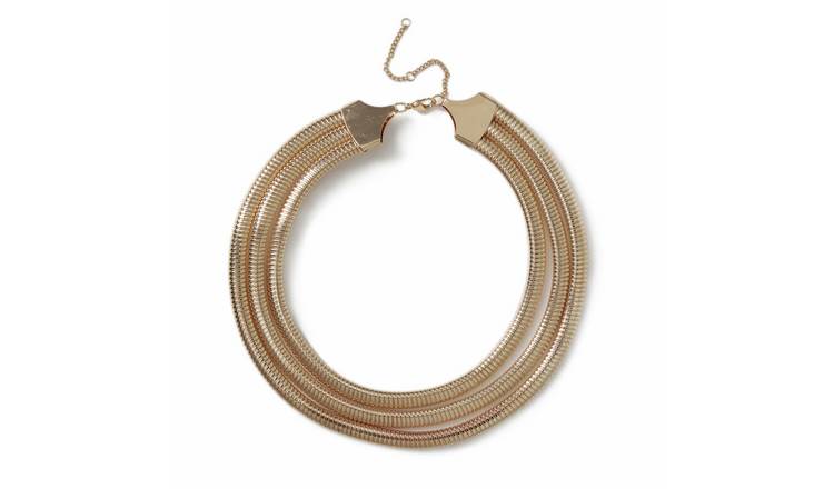 Freedom Gold Three Layer Necklace