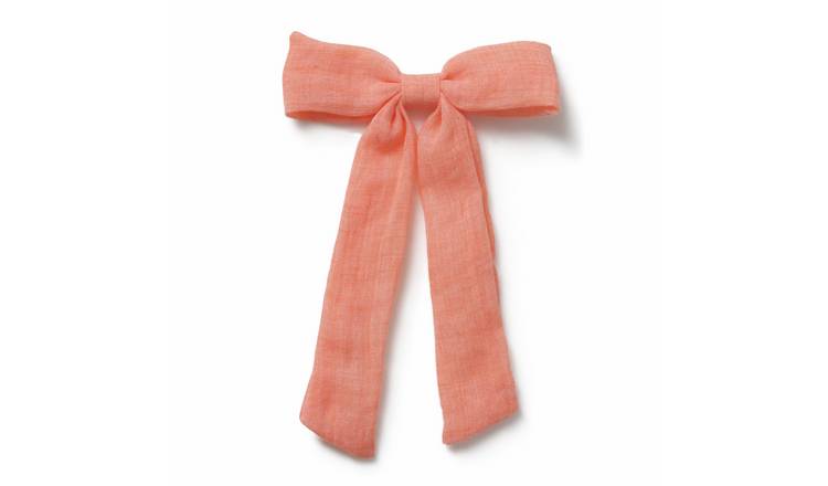Flitzy Orange Bow Clip