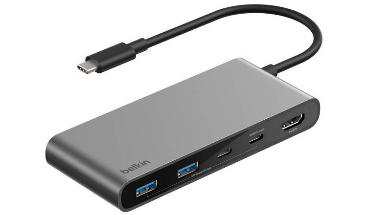 Belkin 7 Port USB-C Hub with USB-A, USB-C, HDMI & SD Card Slot