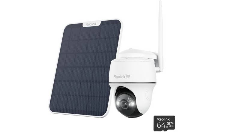 Reolink Argus 4K PT Wi-Fi Security Camera And Solar Panel