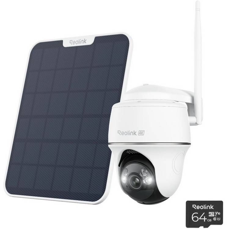 Reolink Argus 4K PT Wi-Fi Security Camera with Solar Panel