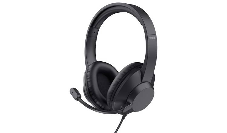 Trust Ayda Max Over-Ear USB PC Headset - Black