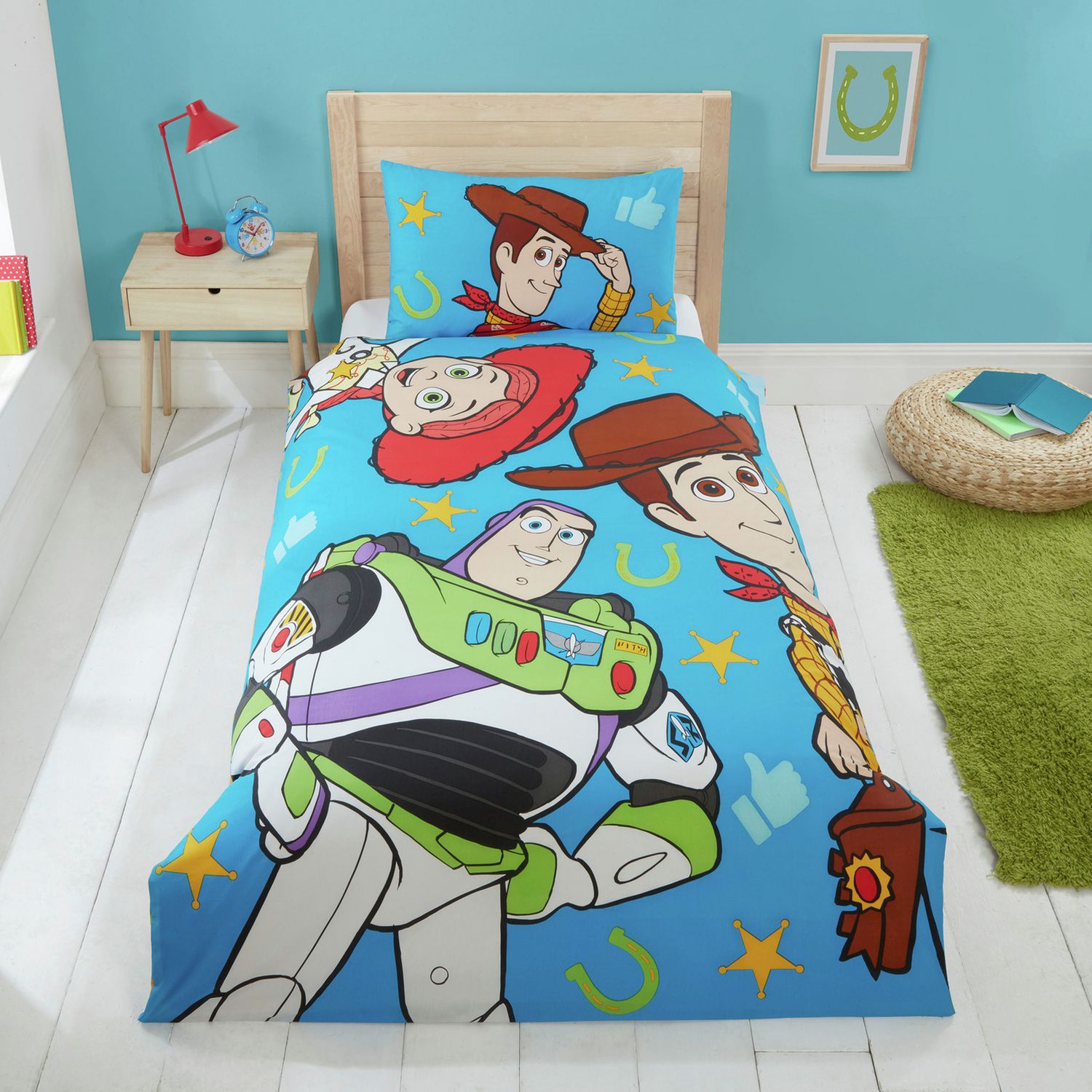 Disney Toy Story 5 Kids Howdy Blue Single Bedding Set