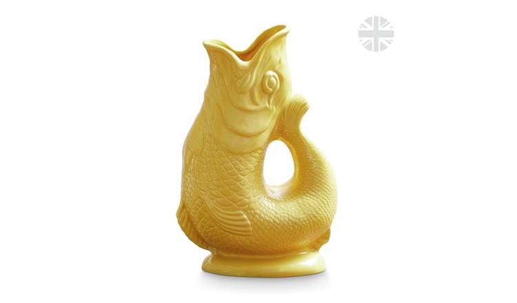 Wade Ceramic Clay Fish Jug - Yellow
