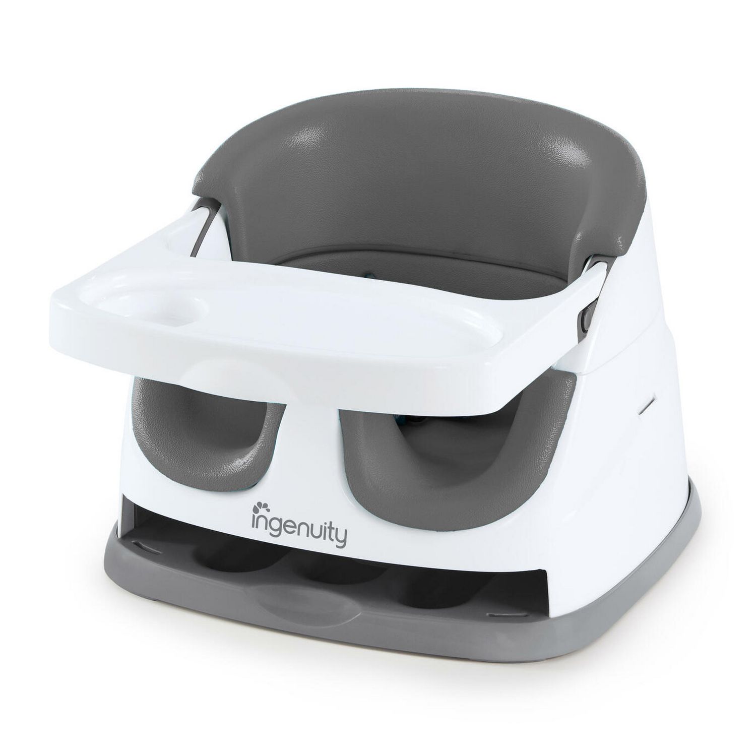 Ingenuity Baby Base 2-in-1 Seat - Slate Infant Booster and Floor Seat