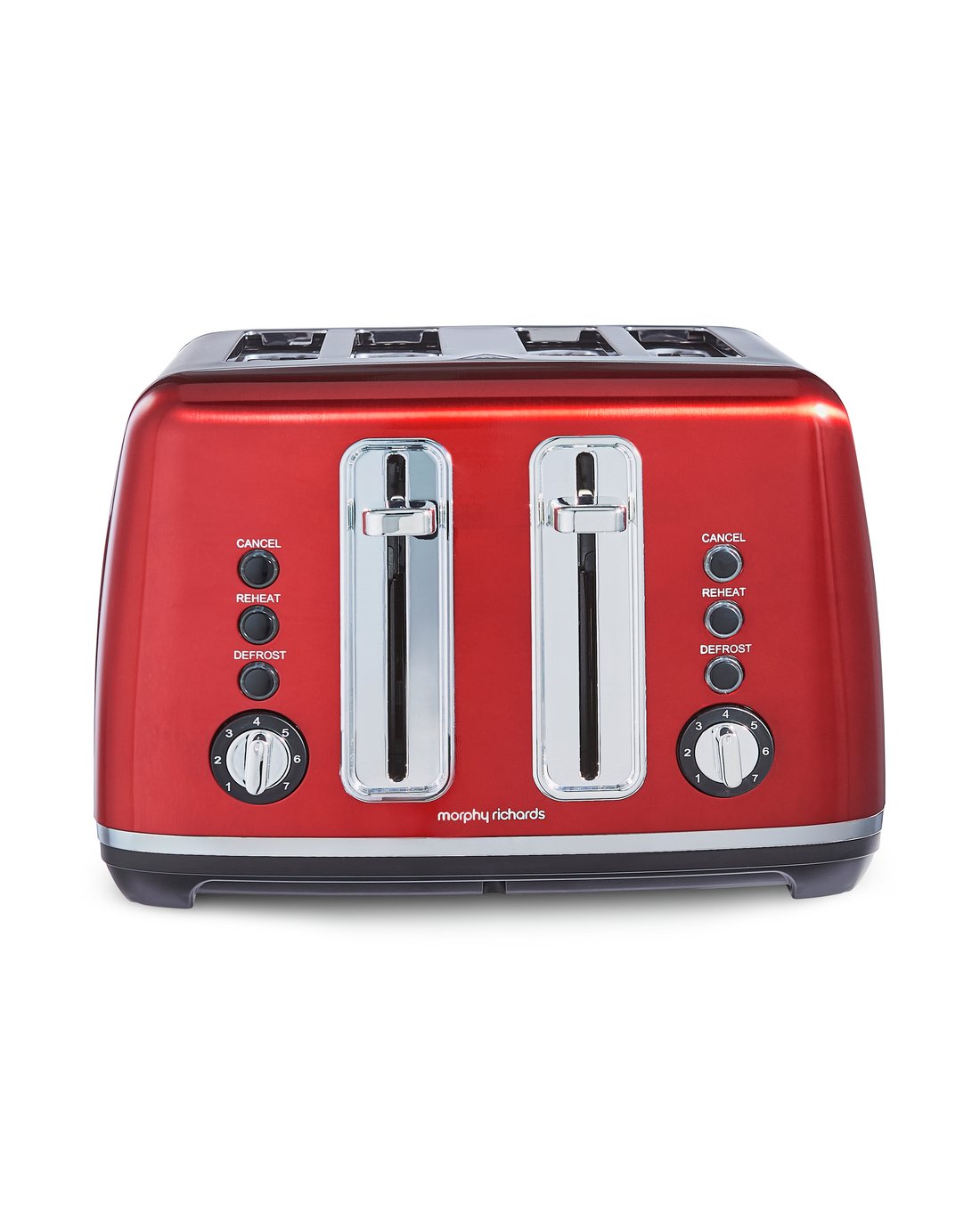 Morphy Richards 242048 Accents 4 Slice Toaster - Red