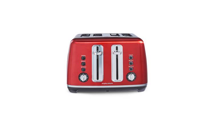 Morphy Richards 242048 Accents 4 Slice Toaster - Red