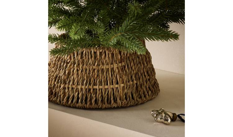 Habitat Handwoven Natural Seagrass Mini Christmas Tree Skirt