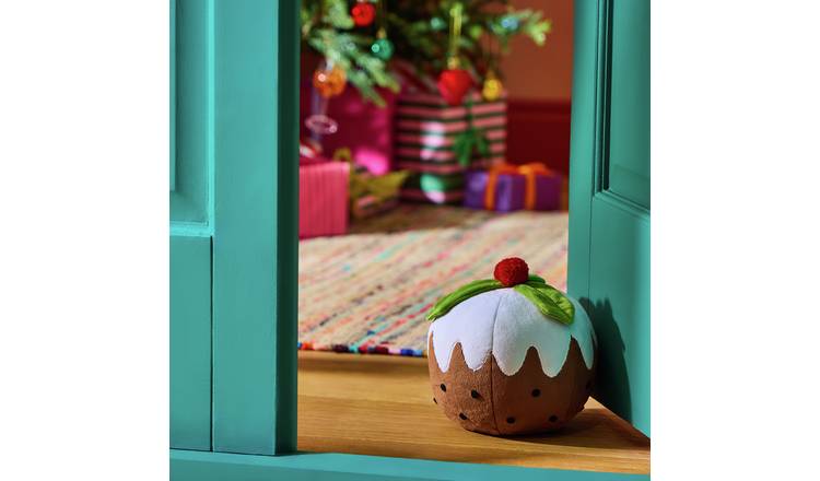 Argos Home Christmas Pudding Doorstop