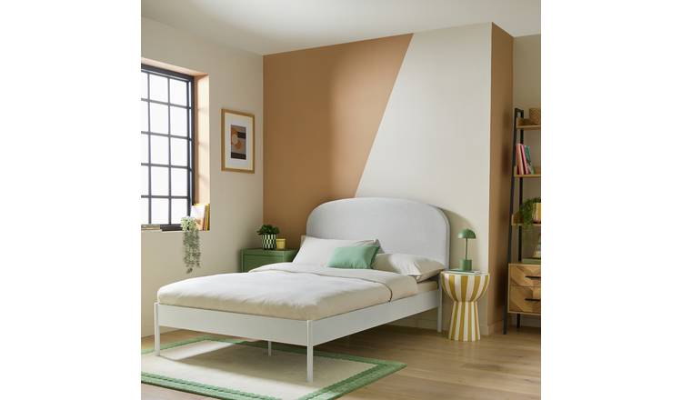 Argos Home Brixton Metal Small Double Bed Frame - Natural